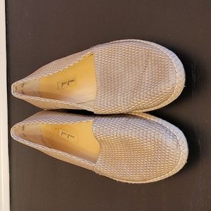 PAUL GREEN taupe/champagne flats